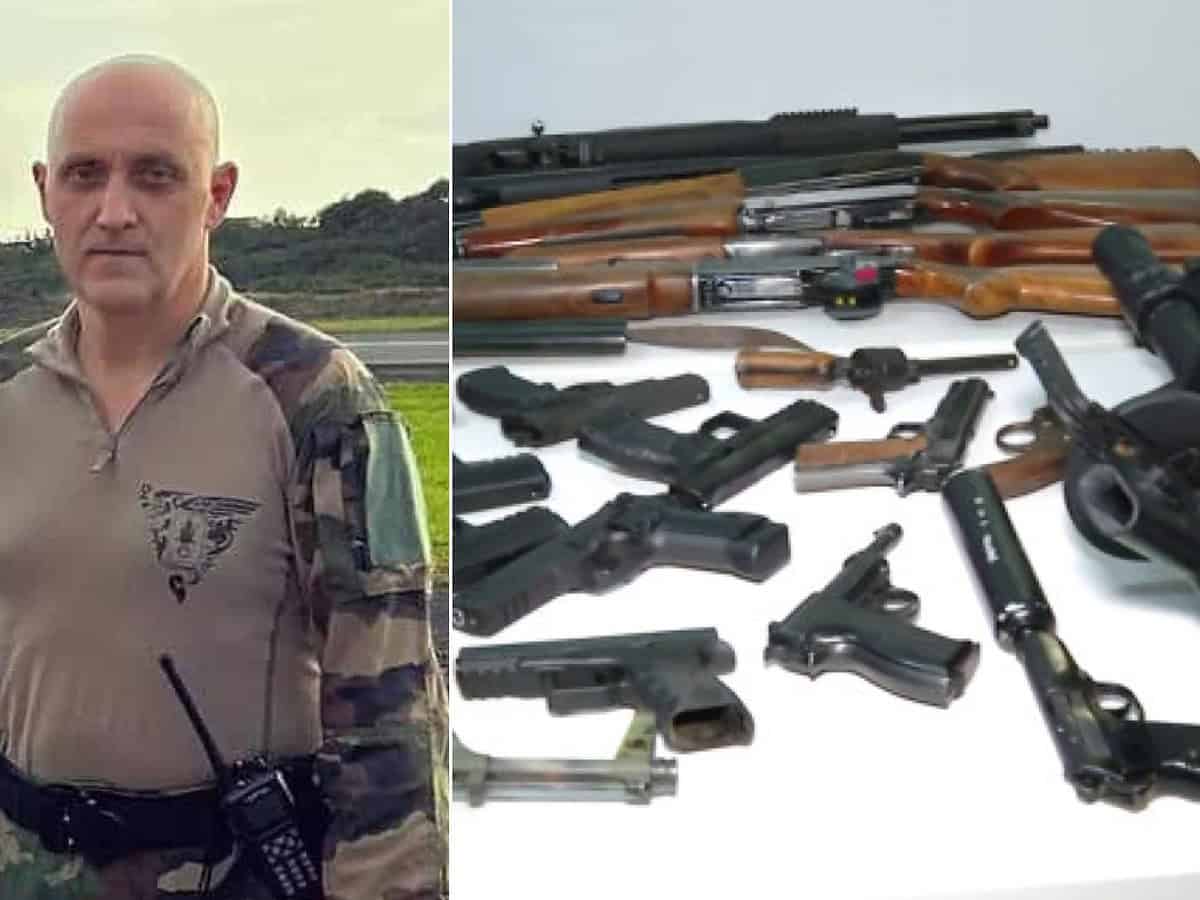 Arma de foc și muniție confiscate, poliție, arme ilegale, anchetă în Sibiu, securitate publică, poliție sibiană, descoperire arme ilegale, controale de securitate, prevenirea criminalității, activități investigative.
