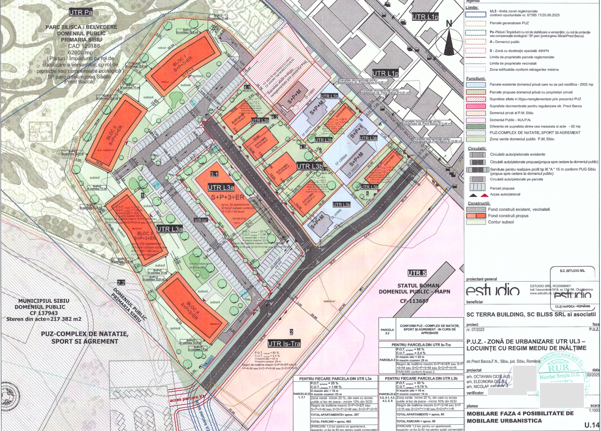 Sibieni nemulțumiți de construcția unor blocuri lângă parcul Belvedere: Atrag atenția că terenul e instabil: „Au fost alunecări”