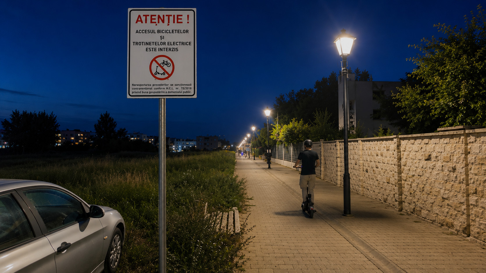 Petiția care vrea să pună „frână” trotinetelor electrice la Sibiu: permis, numere de înmatriculare și zone în care să fie interzise