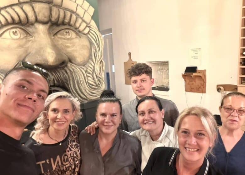 David Popovici la restaurantul La Cuptor din Sibiu