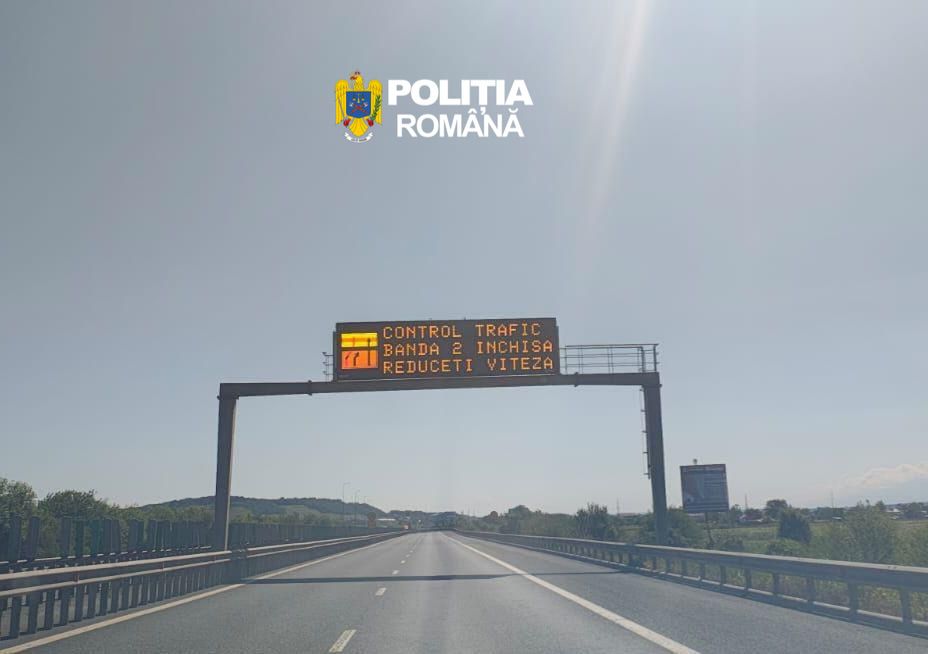 Razie pe A1 în județul Sibiu: un tânăr conducea fără permis, iar zeci de șoferi au fost amendați / foto