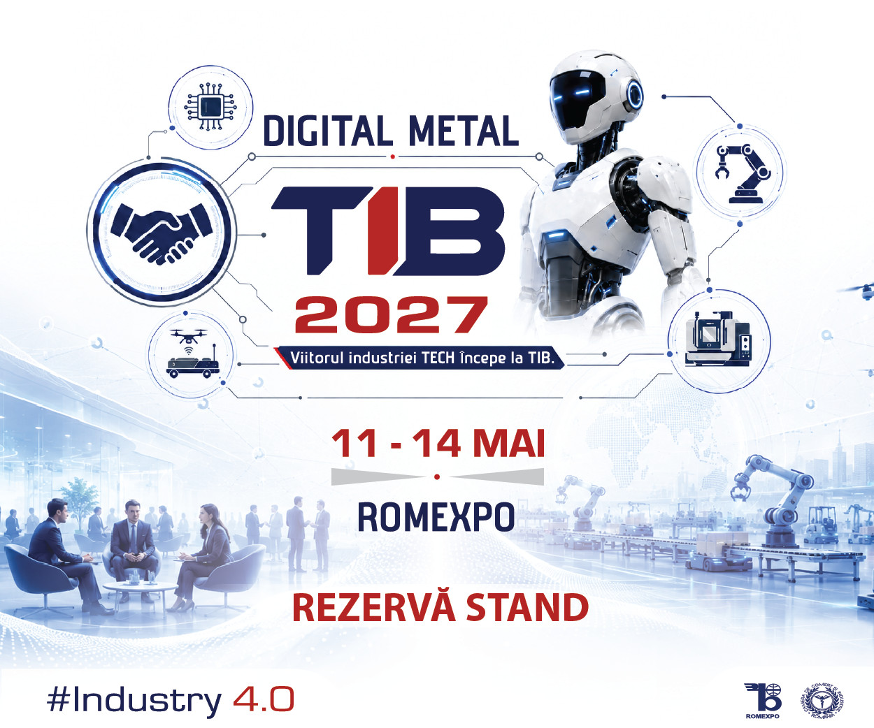 Banner Digital Metal TIB 2027, 11-14 mai, Romexpo