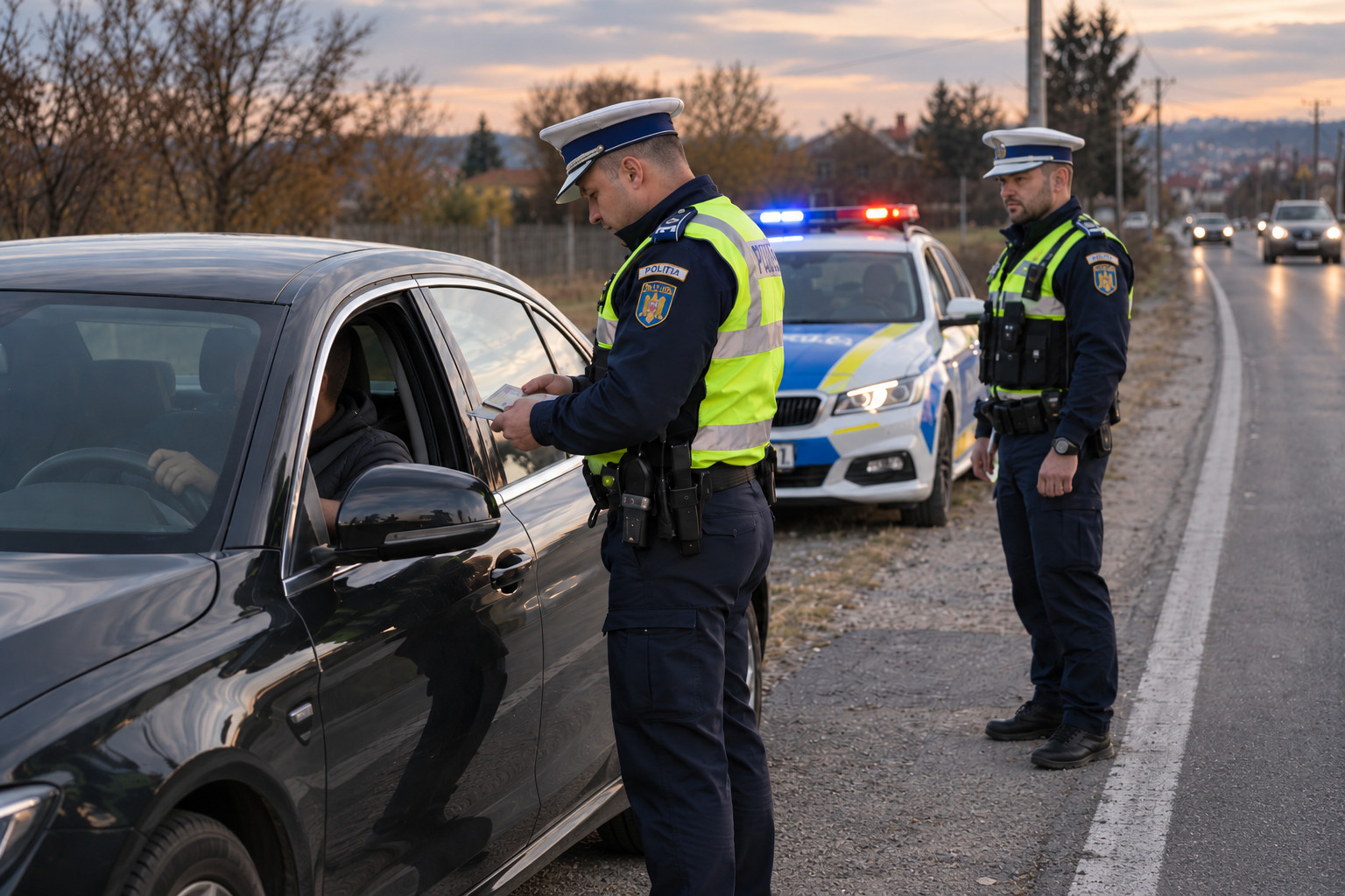Șofer din Moșna, prins la Dârlos cu permisul suspendat