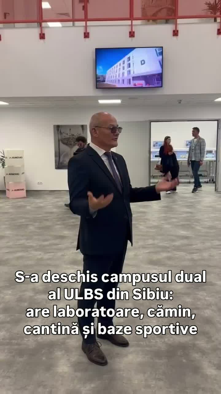 Cum arată campusul dual al ULBS, inaugurat la Sibiu: o investiție de peste 123 de milioane de lei — VIDEO