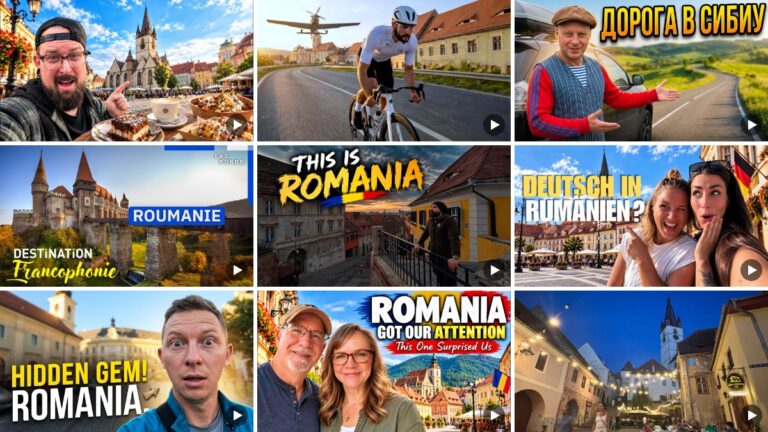 Imagini din centrul istoric al Sibiului filmate de turiști străini (partea 22 din 22)